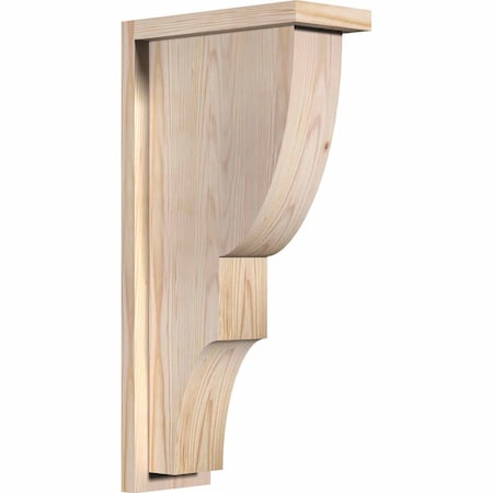 Ekena Millwork Ridgewood Smooth Corbel w/Backplate, Douglas Fir, 5 1/2"W x 12"D x 24"H COR06X12X24RID01SDF